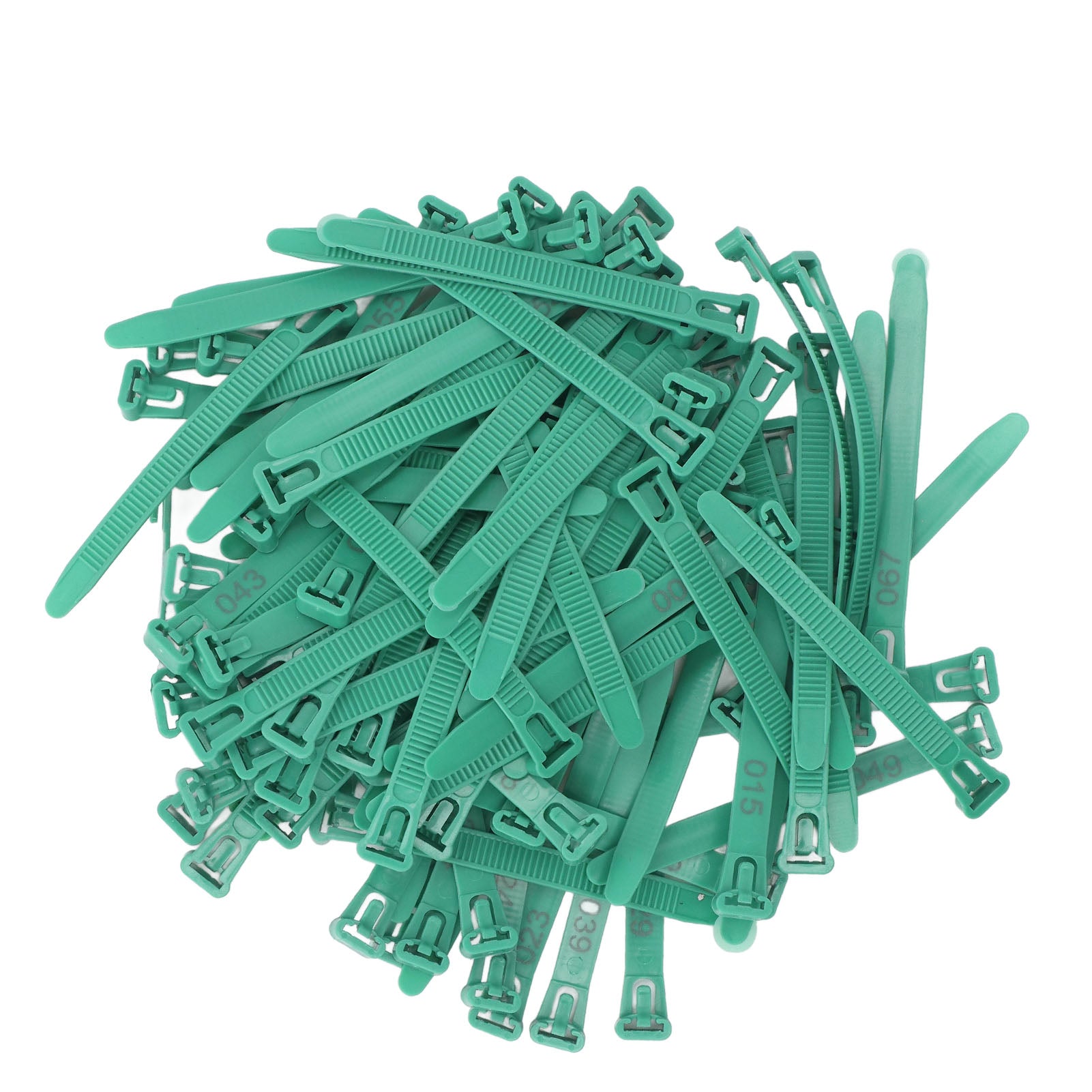 Chicken Leg Rings 1-100 Numbered Chicken Identification Leg Bands Tags Reusable For Ducks Chicks Chicken Pigeons Goose Green