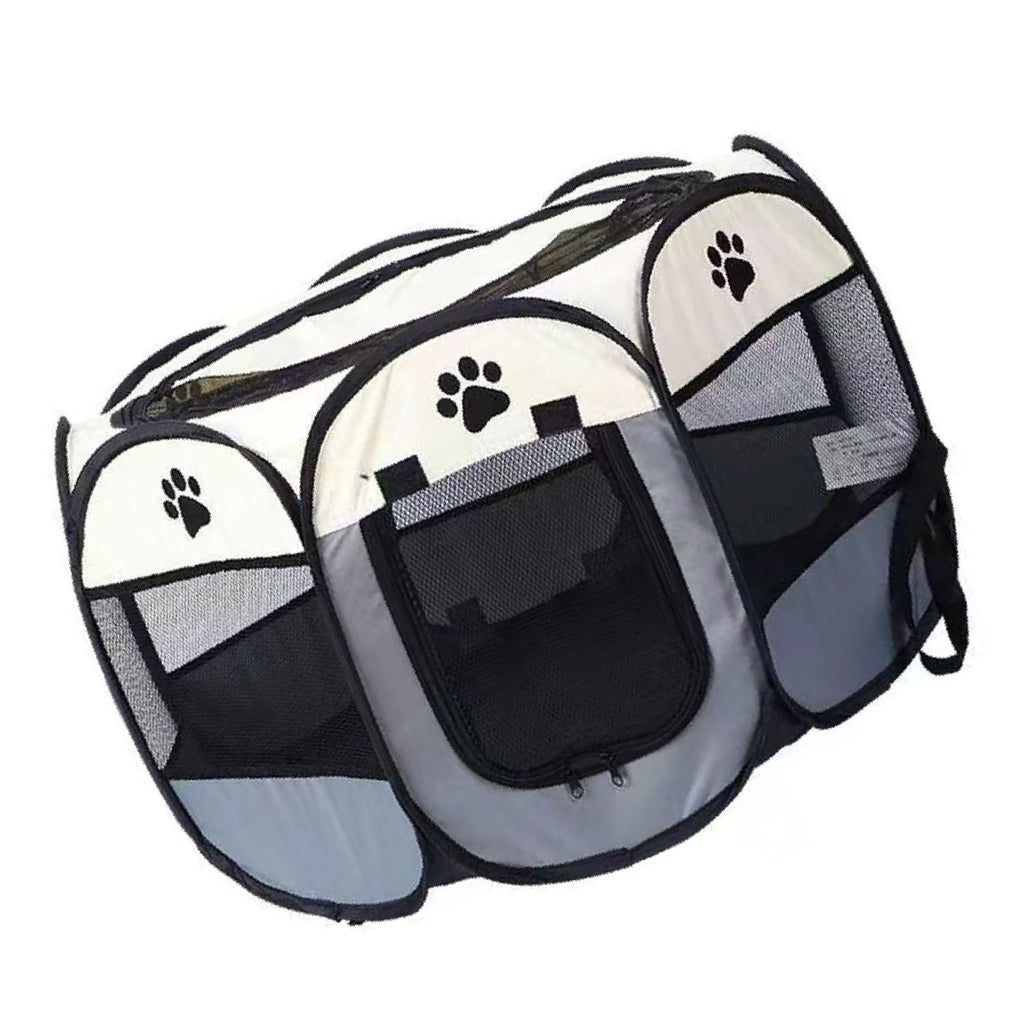 Portable Dog Crate Breathable Spacious Space Easy To Clean Enclosed Foldable Soft Kennel For Cats Dogs Small 72x43cm/28.3x16.9in