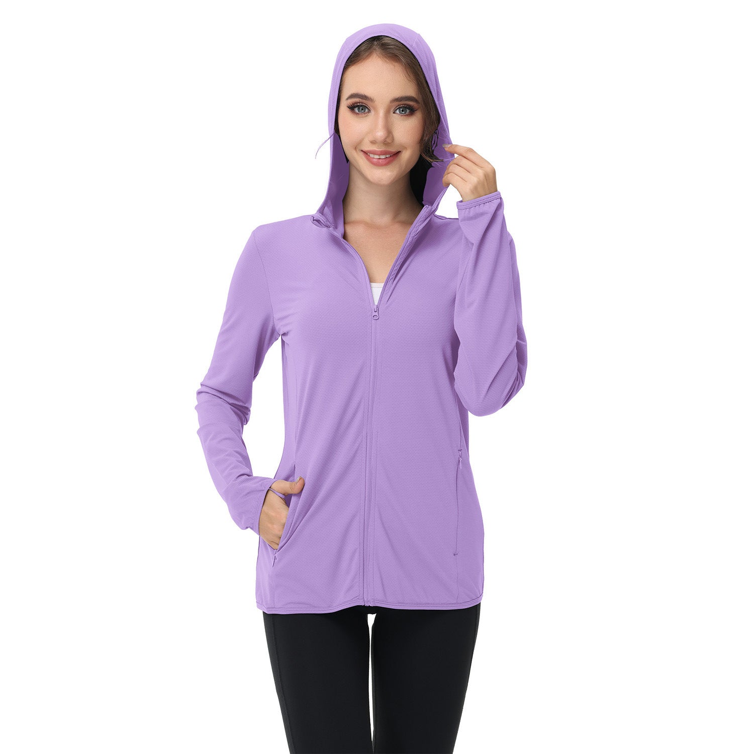 Summer Womens Sun-protective Clothing Plus-size Womens Lightweight Jacket