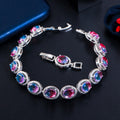Colorful Gradient Crystal Glass Bracelet