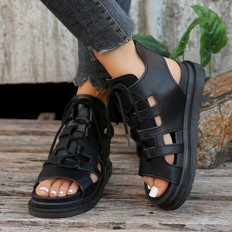 Hollowed-out Breathable Casual And Fashionable Roman Womens Shoes