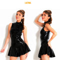 Women's Fashionable Individuality Bright Leather Dress