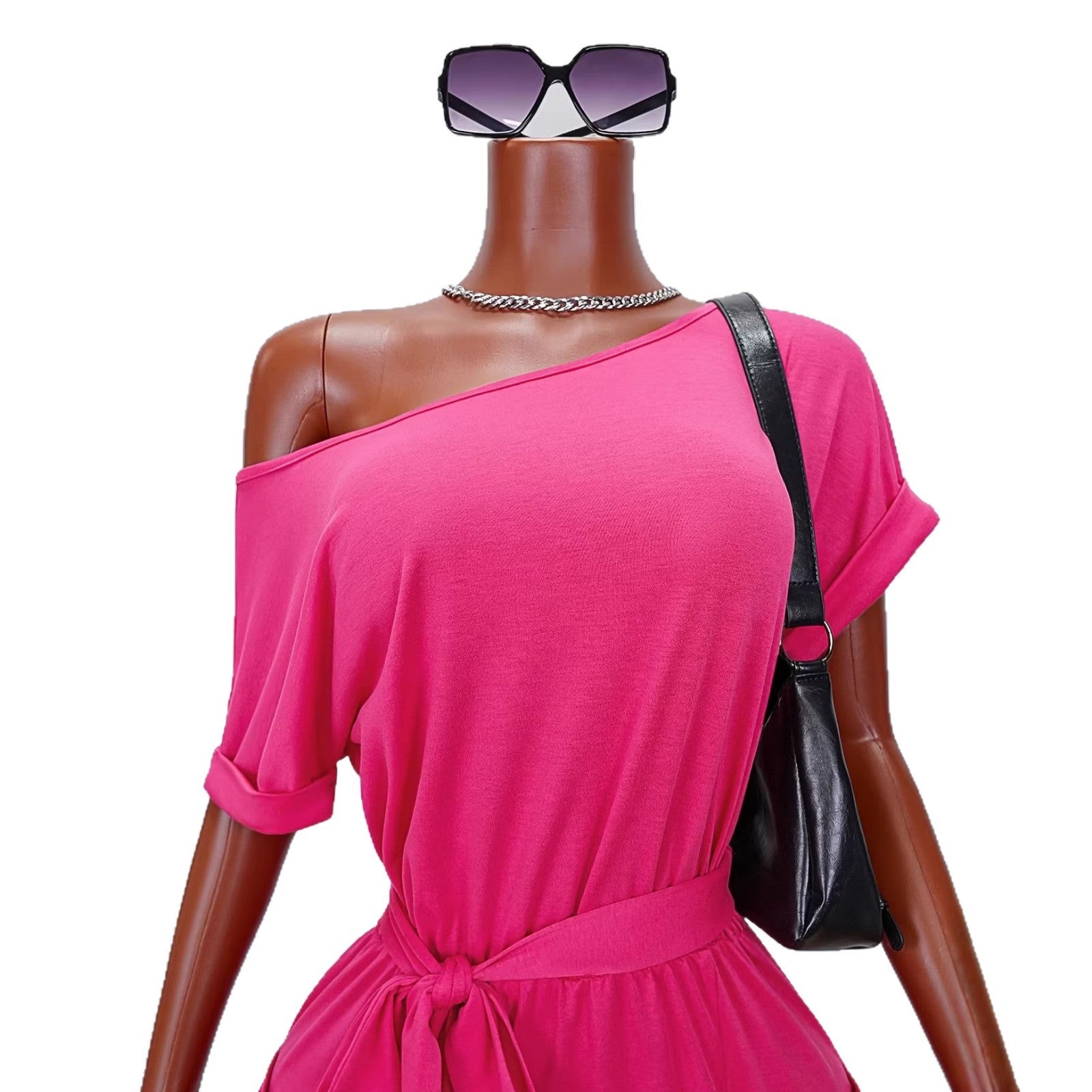 Womens Fashionable Casual Slim-Fit Slit Dress
