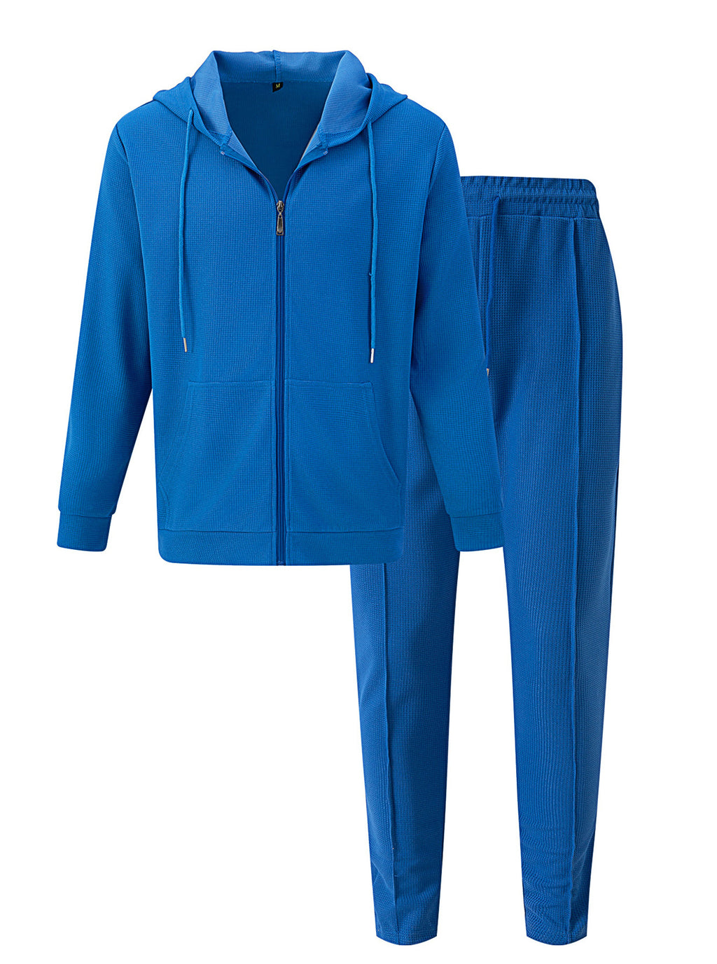 Hooded Zip-up Sweatshirt And Knit Sweatpants Set