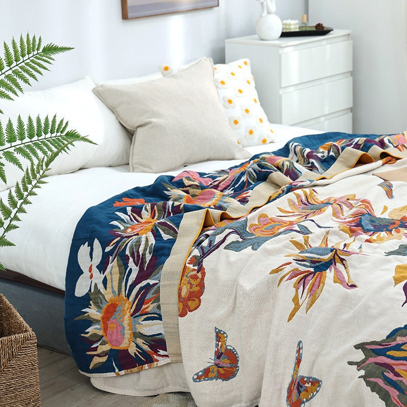 Cotton Multlayer Gauze Towel QuiltAllcotton Towel Blanket