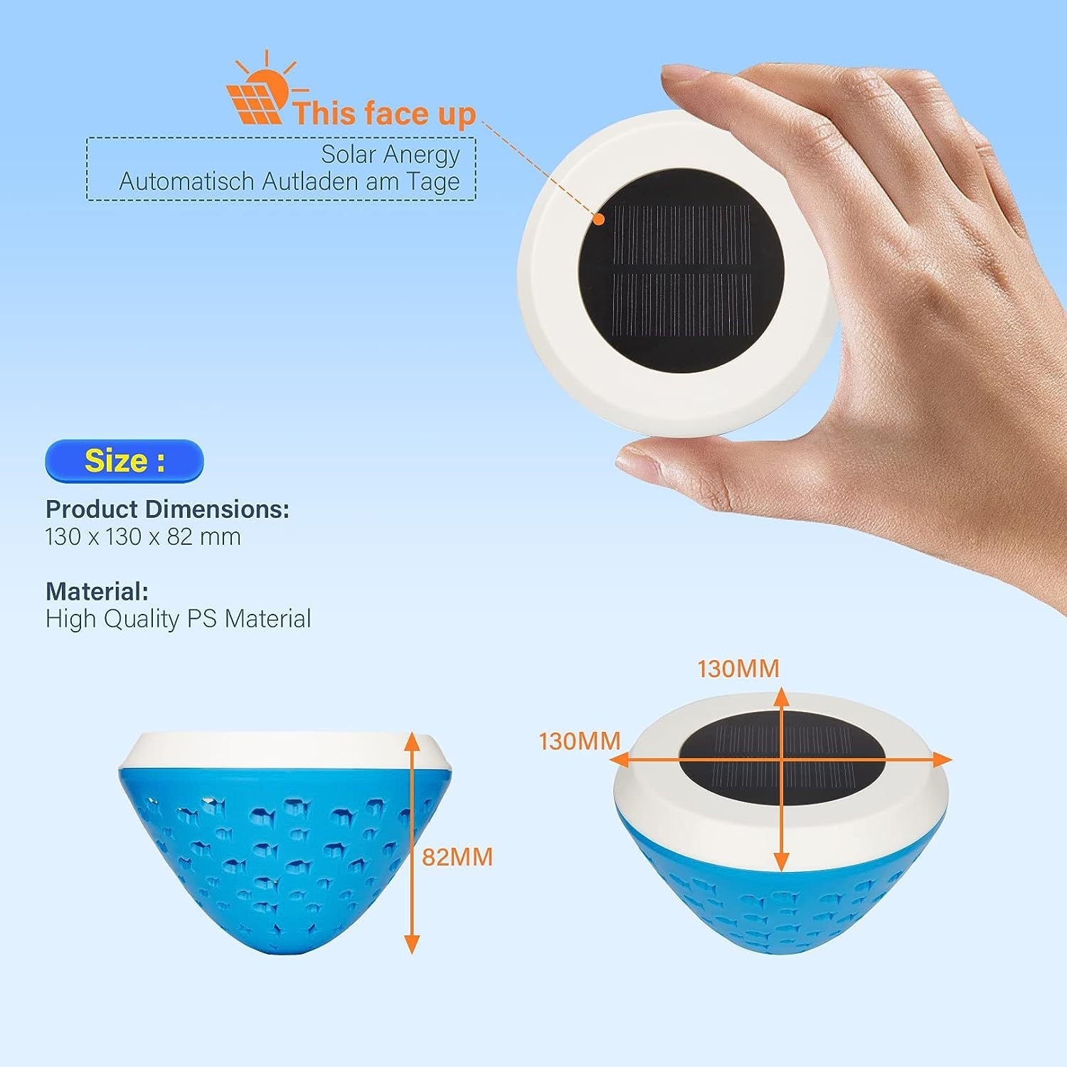 Solar-Powered Small Fish Floating Pool Light LED Color-Changing Waterproof Pond Lamp