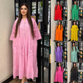 Loose-fit Lace Hollow-out Plus-size Casual Dress