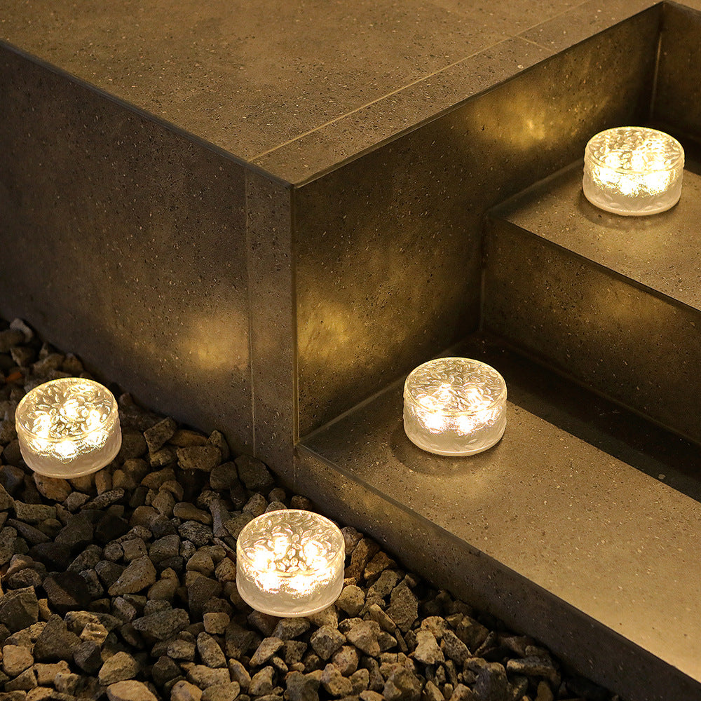 Solarpowered Pavingtile Light Outdoor CourtyardWaterproofFor Villas