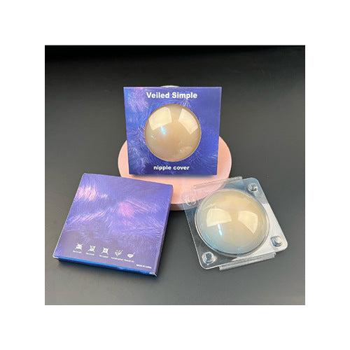 Silicone Bra Solid Breathable Nipple Covers Seamless Glue-free Lingerie Strapless