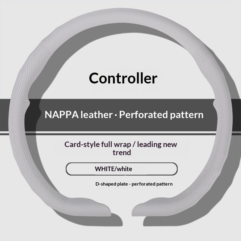 Perforated Non-Slip Card-Style Steering Wheel Cover