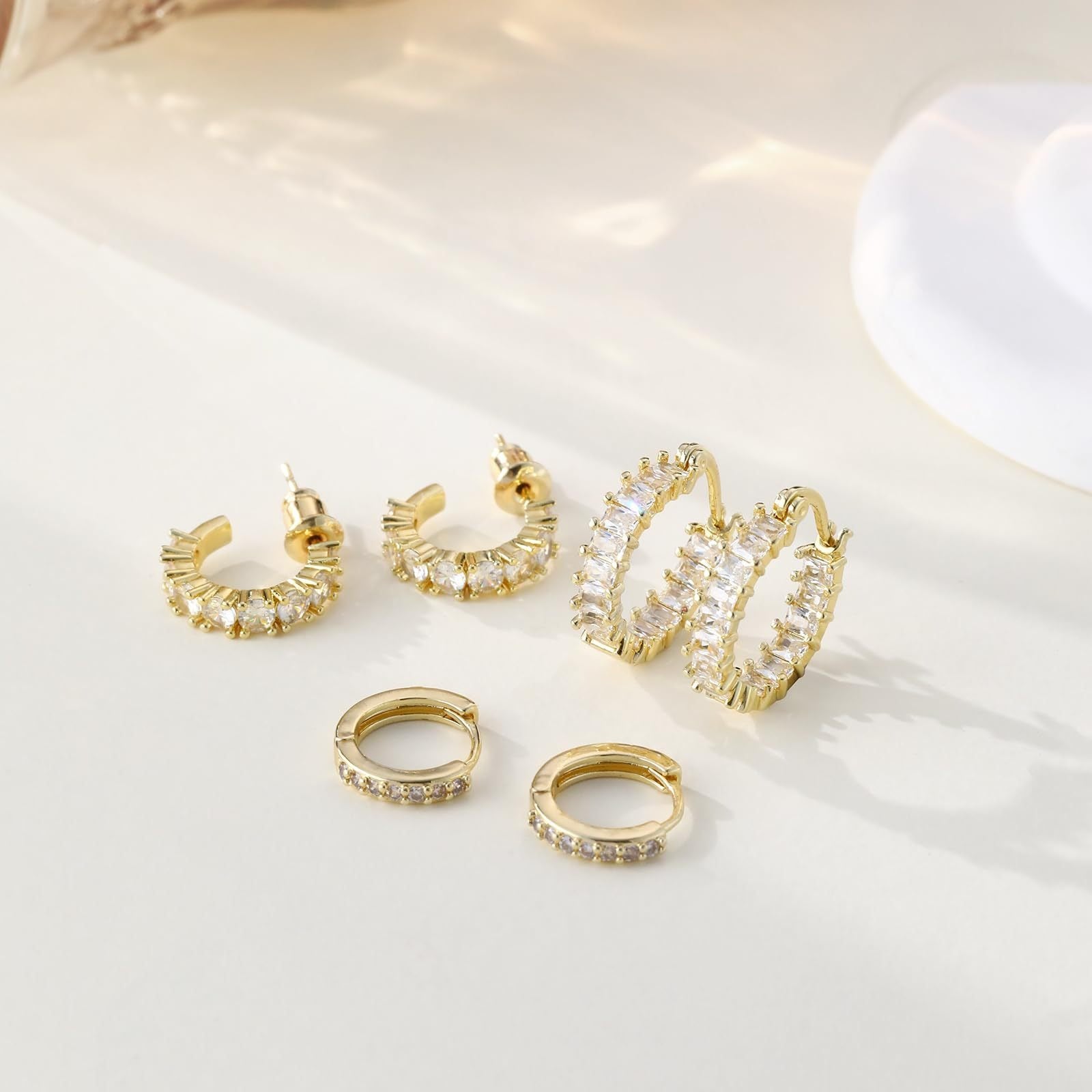 Cube Zircon Dome Set Thick Small Sharp Corner Dome Fashionable Daily Perforated Jewelry, Fashionable Daily Perforated Versatile Jewelry