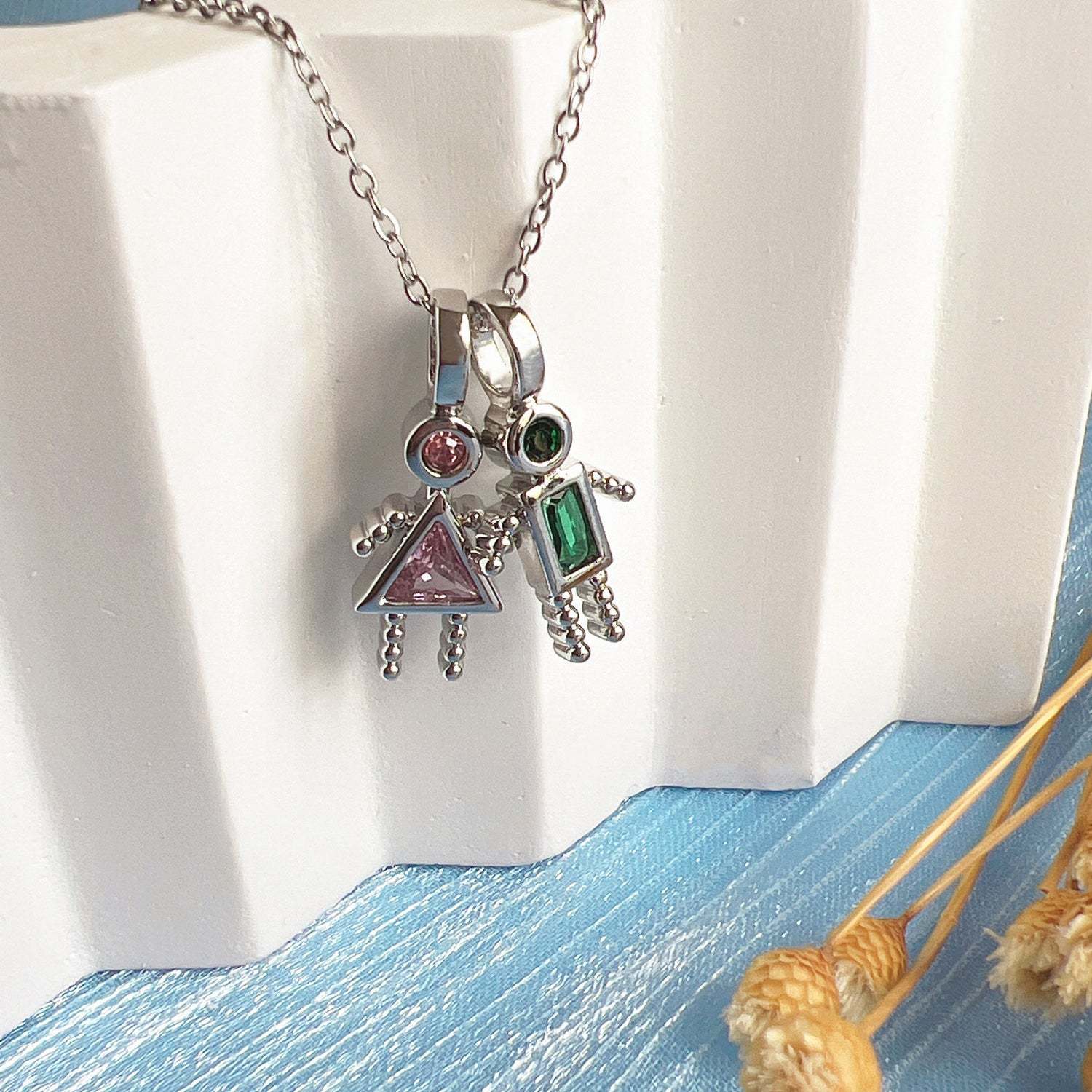Personalized Necklace With Birthstone For December