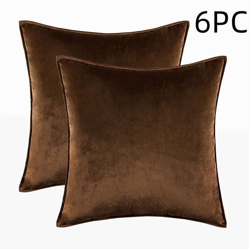 Covered Velvet Waist Pillow Cushion Cover