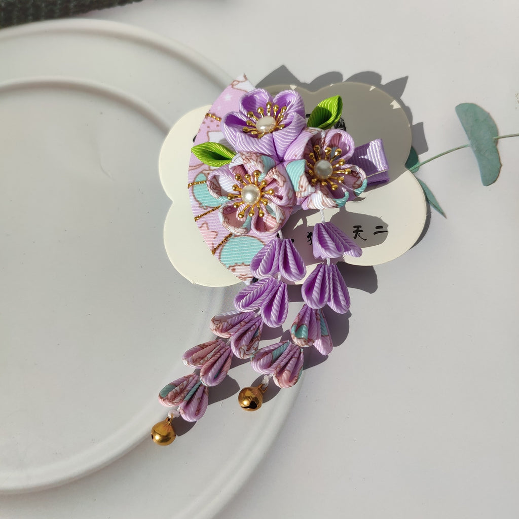 Floral Hairpin Japanese-style Vintage Hair Clip Hair Accessory