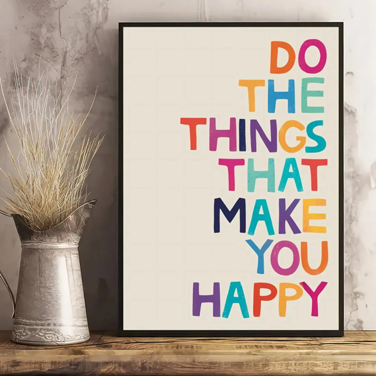 Frameless Inspirational Quotation Canvas Poster