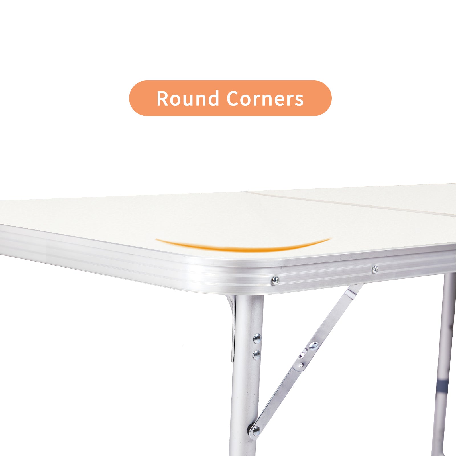 3ft Portable Aluminum Folding Table 90-60cm