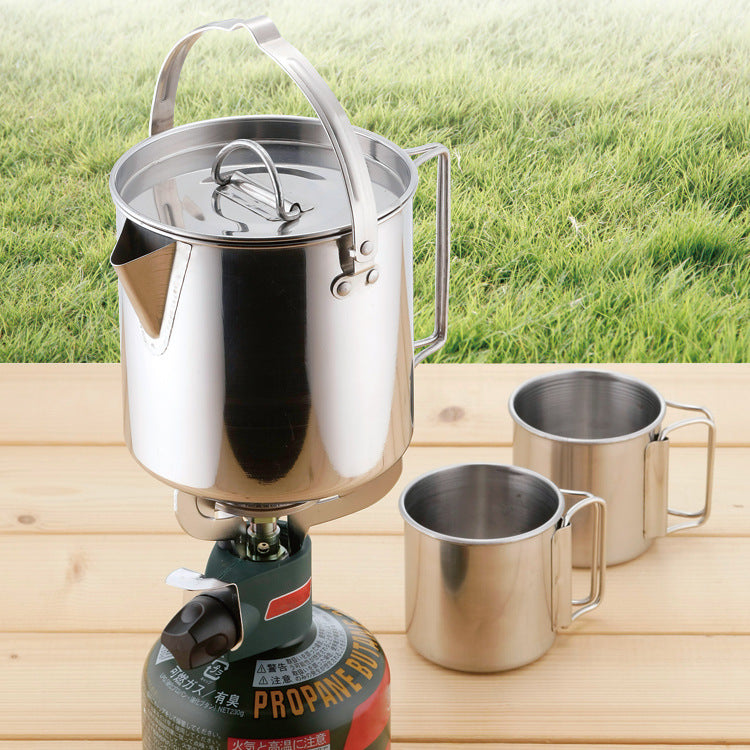 Outdoor Portable Foldable Stainless Steel Boiling Kettle