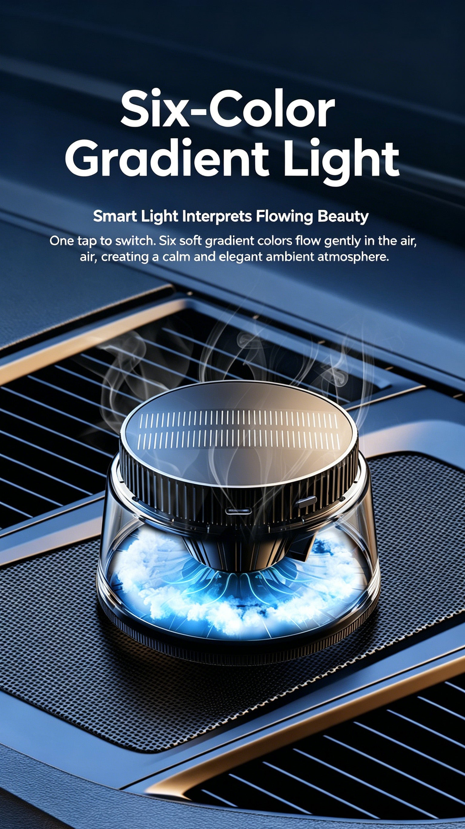 Car Mist Aroma Diffuser, Smart Solar Powered Auto Spray Car Air Freshener