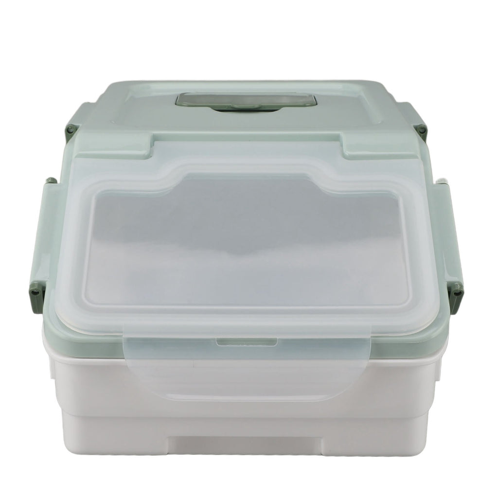 Airtight Rice Container Thickened Rice Storage Bin With Easy Open Lid For Kitchen Grain Flour Snacks Mint Green 5kg / 11lb