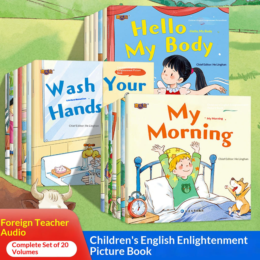 Early English Learning Picture Books For Toddlers  Complete Set Of 20 Volumes English Textbook For Beginners