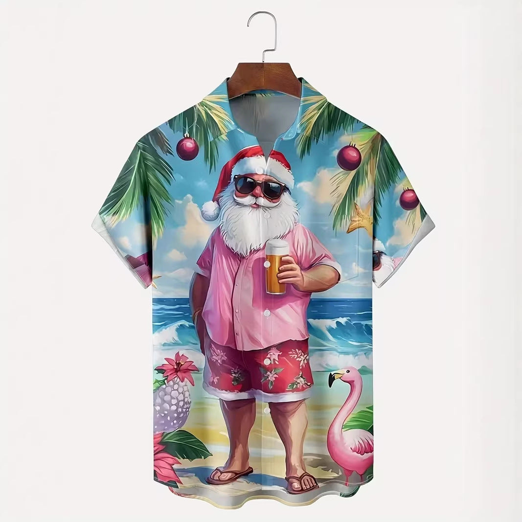New 3D Digital-Print Christmas Shirt