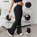 Cross-border Exclusive High-waisted Flared Pants With Drawstrings