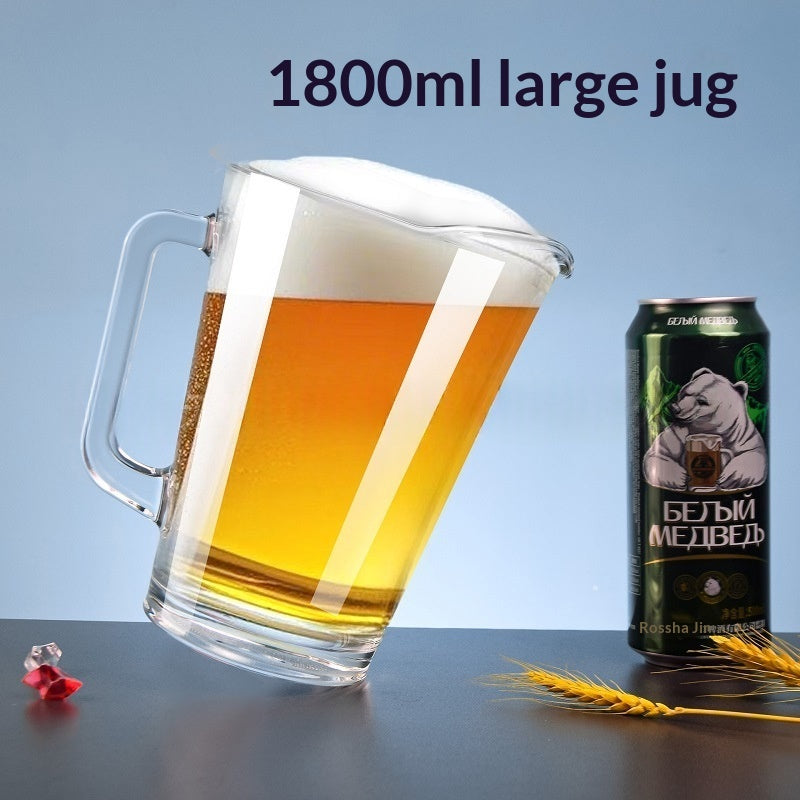 Glass Juice And Cold-water Pitcher Thickened For Restaurants And Home Use