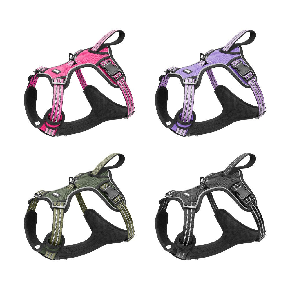 Lightweight Dual-Use Dog Harness For Car Traction