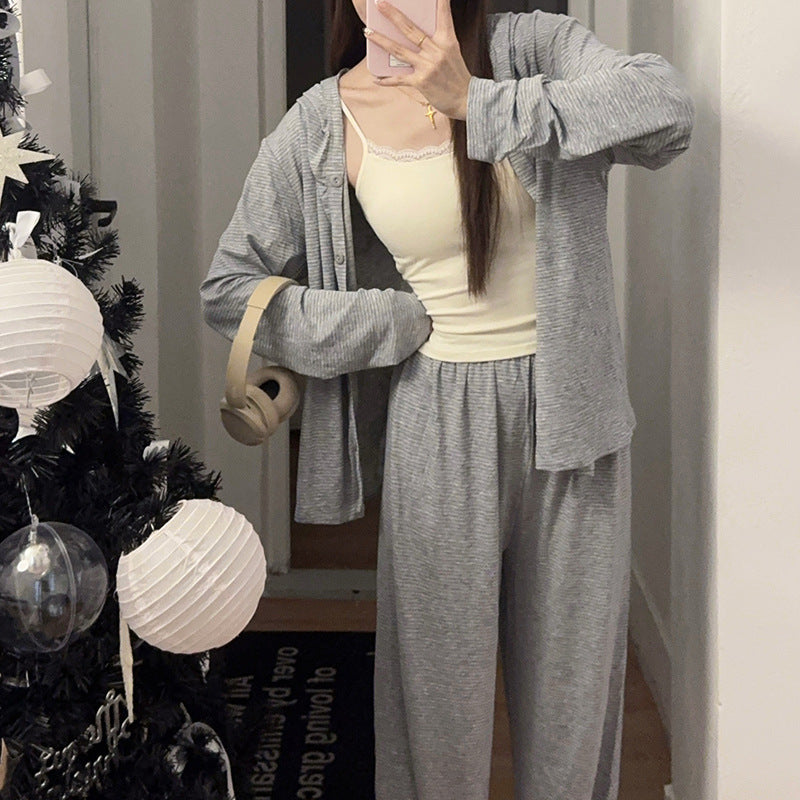 Autumn LongsleeveLong Pants Polkadot Loungewear Set