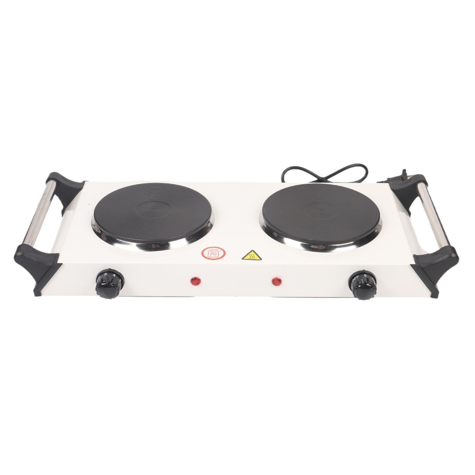Double-burner Electric Stove With Handles