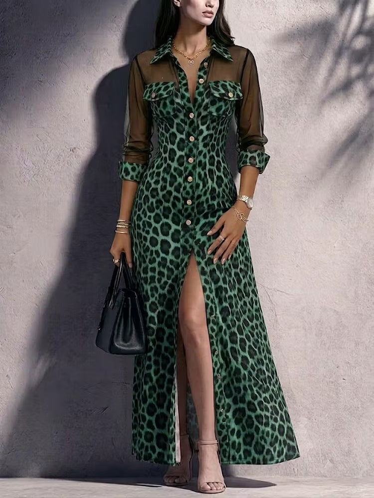 Fashionable Casual Split Womens Dress