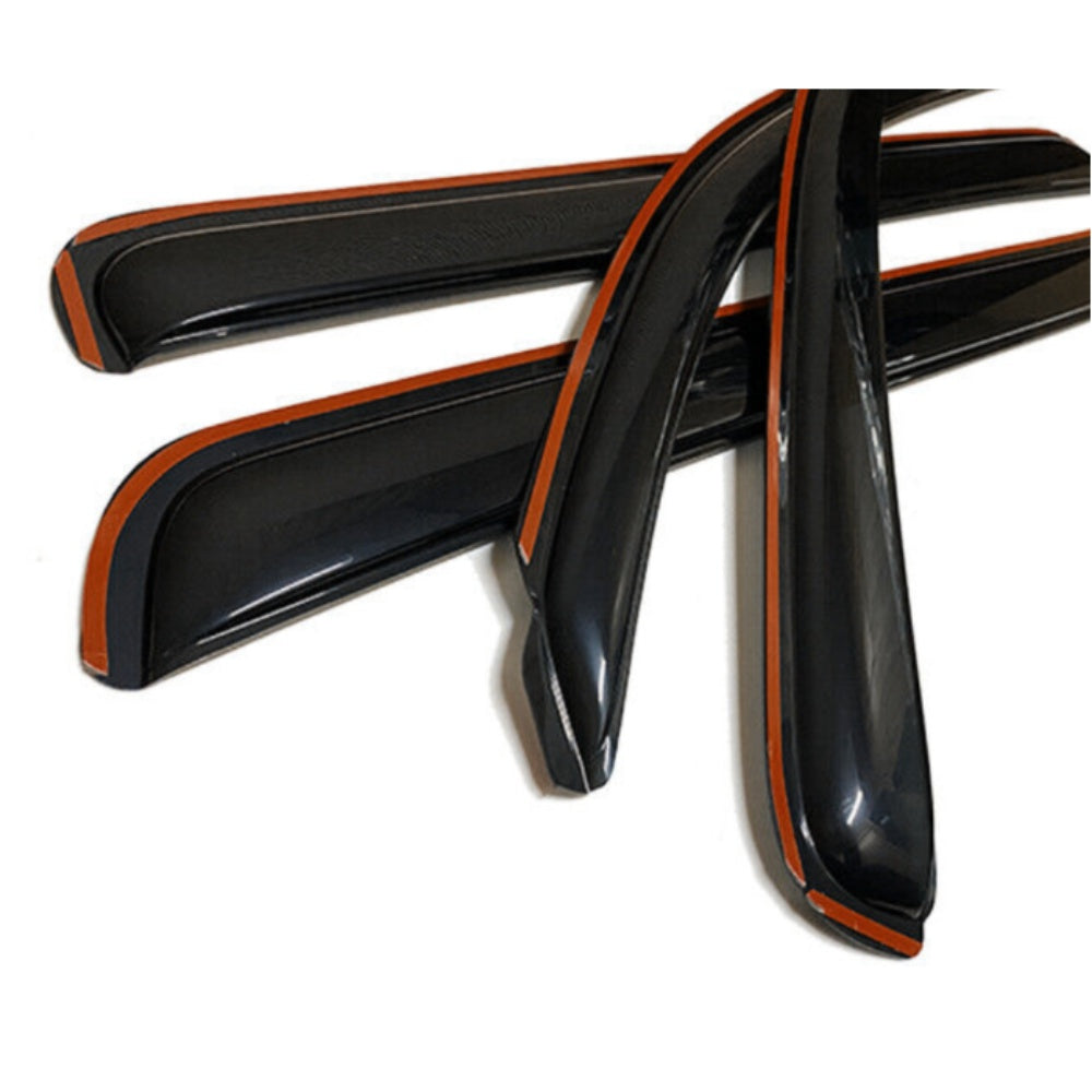 IN-CHANNEL Window Visors Sun Vent Guard For T Oyota 2007-2021 Tundra CrewMax Cab