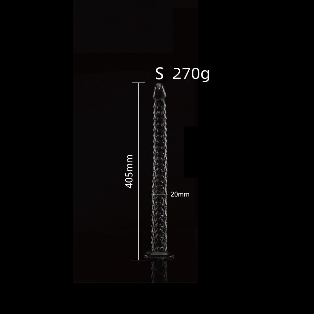 Deep Transparent Dragon Whip Women's Masturbation Device