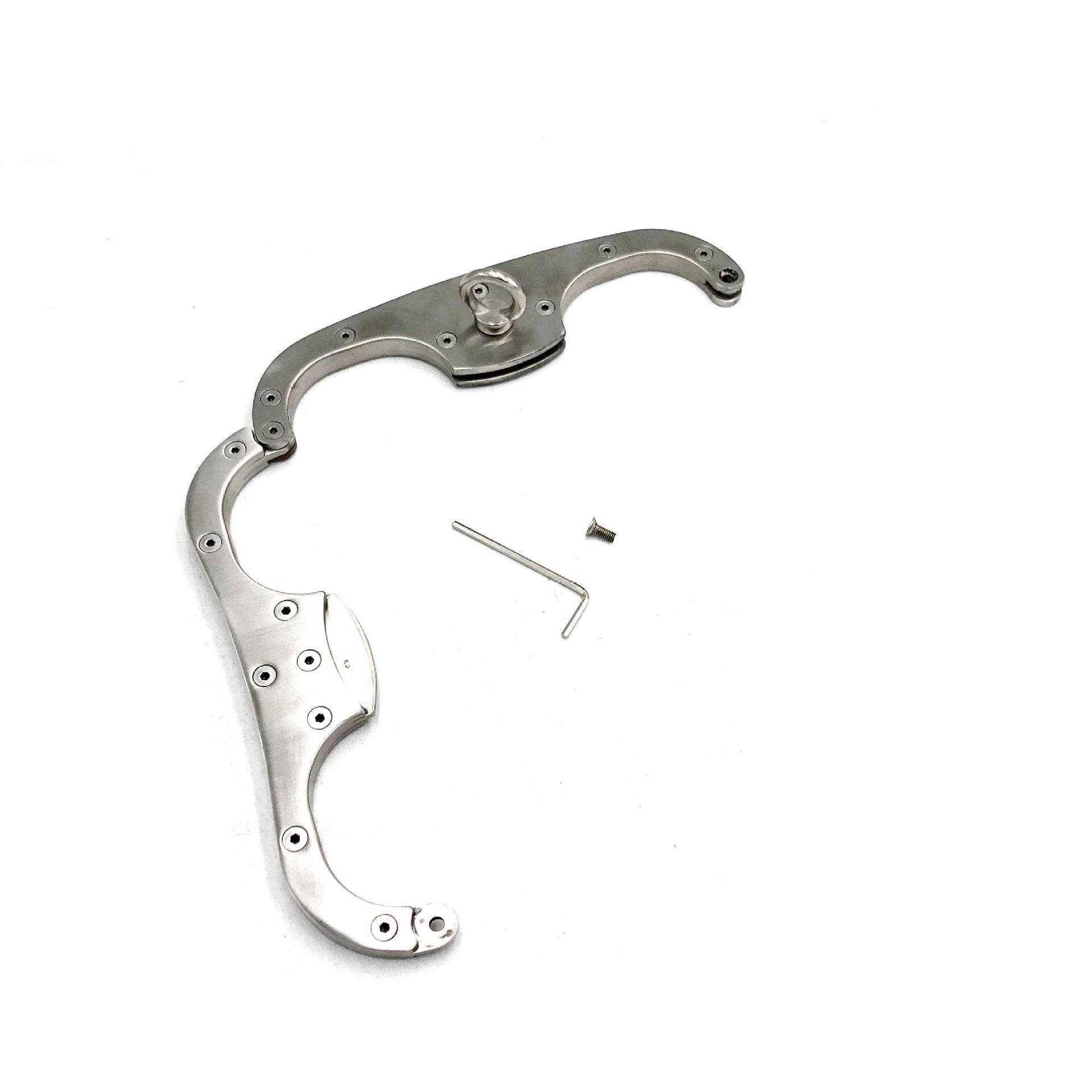 Stainless Steel Heavy Classical Fixed Handcuffs