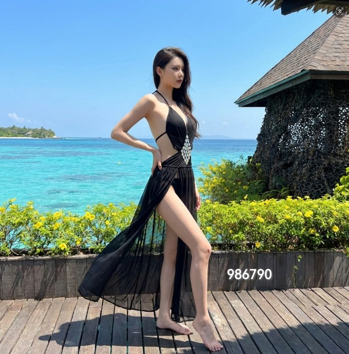 Womens Mesh Holiday Two-Piece Swimsuit