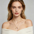 Minimalist Cross Choker Necklace With Cubic ZirconiaDecember Birthstone