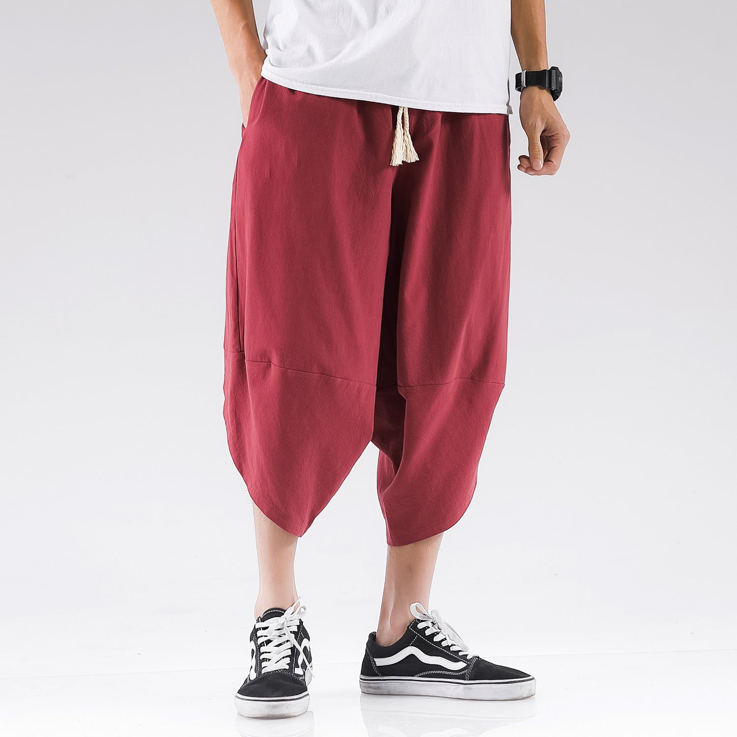 Mens Plus-Size Casual Loose-Fit Shorts