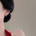 Beautiful Floral Earrings For Autumn Winter, Coil Disk Clip On Earrings & Stud Earrings For Women With Or Without Ear Piercings