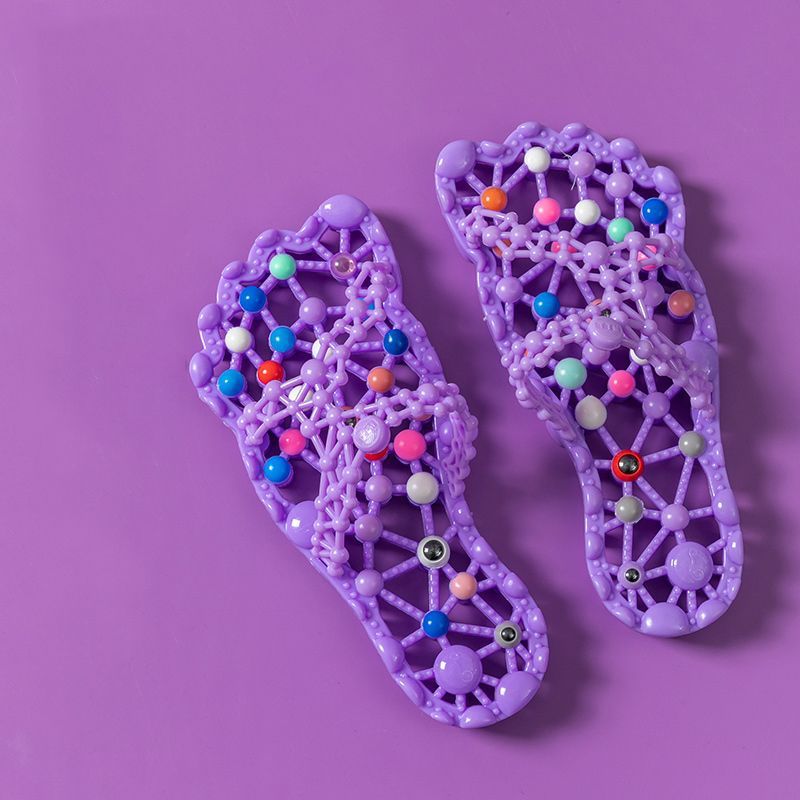 Summer Non-Slip Indoor Hollow-Out Foot-Massage Slippers For Women