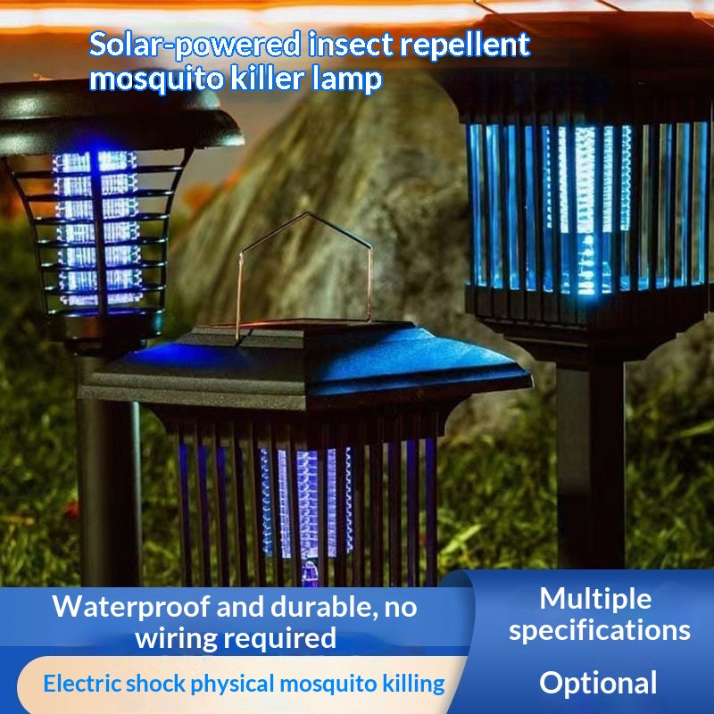 Solar-powered Mosquito Lamp Insect Repellent And Killer For Chinese-style Courtyards And Outdoor Use