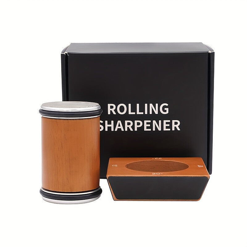 Pro Diamond Rolling Knife Sharpener 5 Adjustable Angles Magnetic Base Hone Tool