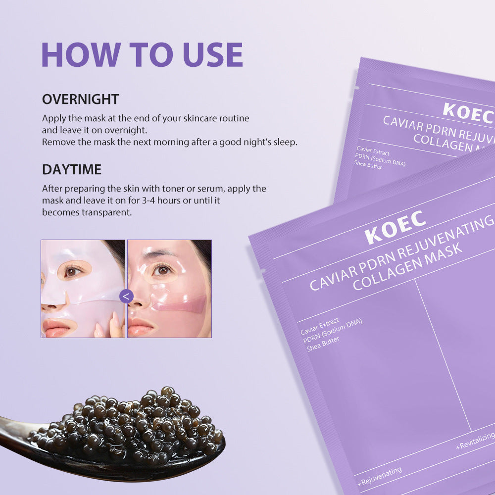 Salmon White-Transforming Collagen Gel Mask 4-piece Pack