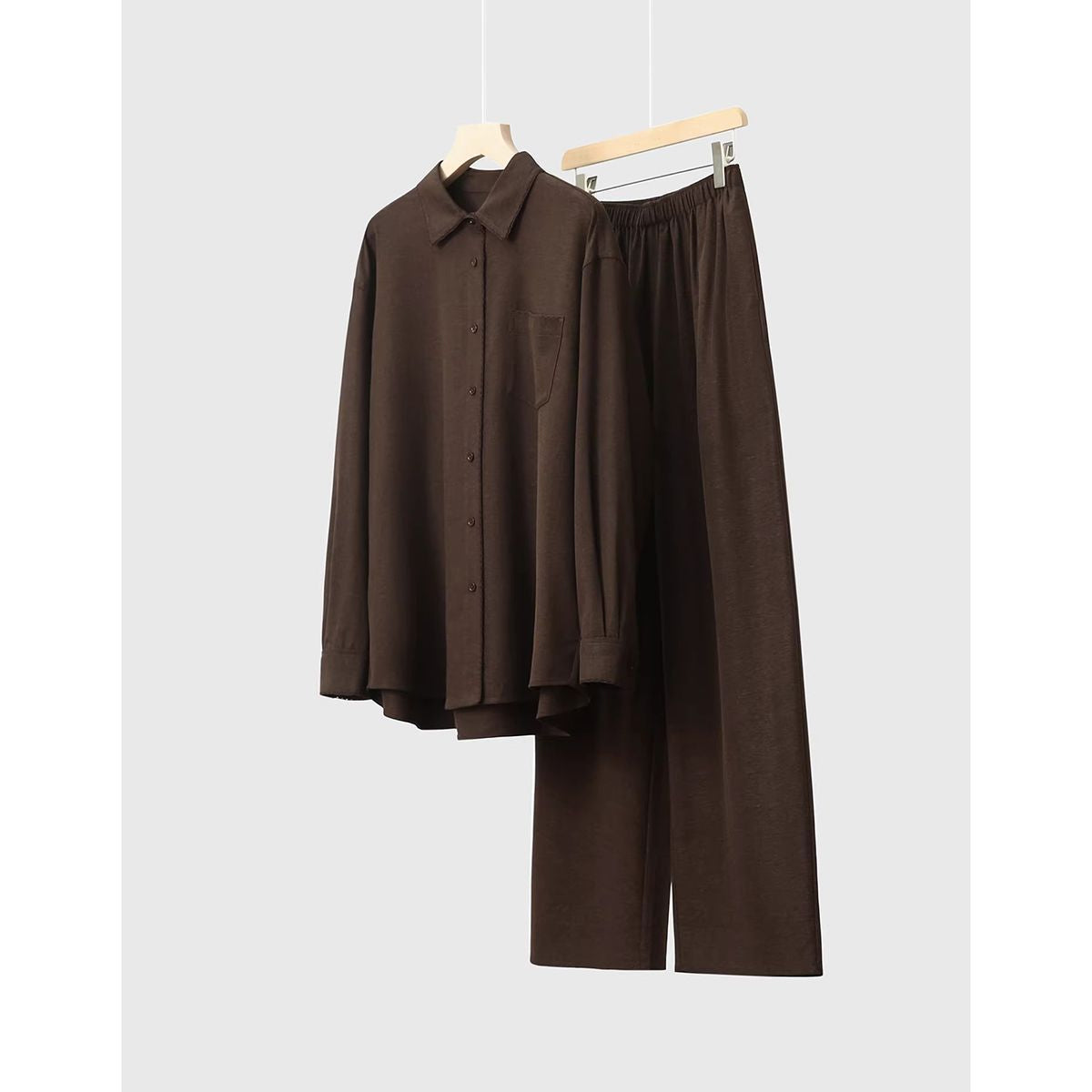 High-End Elegant Linen Shirt Set For Women