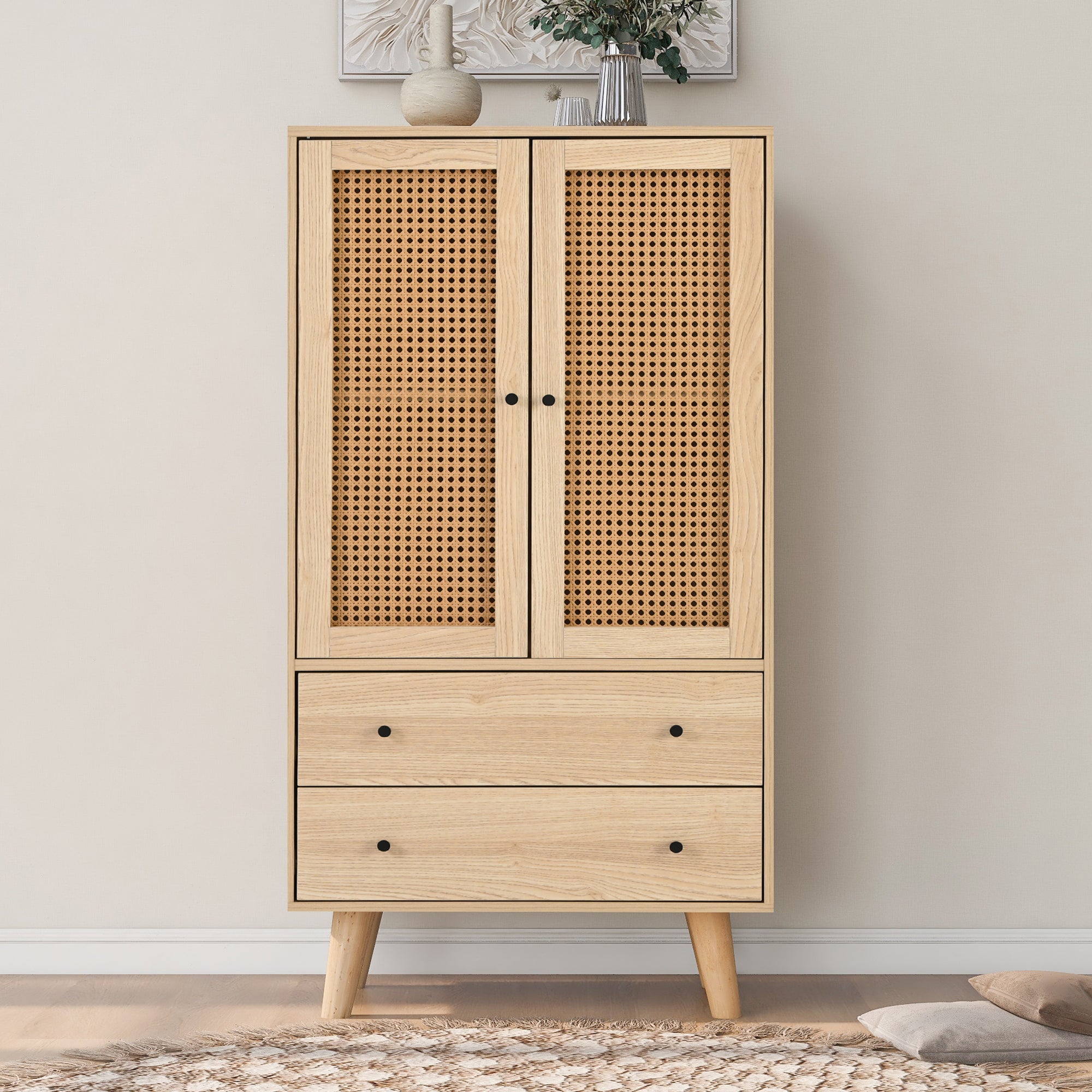 Dining Room Living Room Sideboard Chest Of Drawers Standing Cabinet Storage Sideboard TV Table With Doors And Drawers Sideboard With Large Storage Space Width 60 Cm