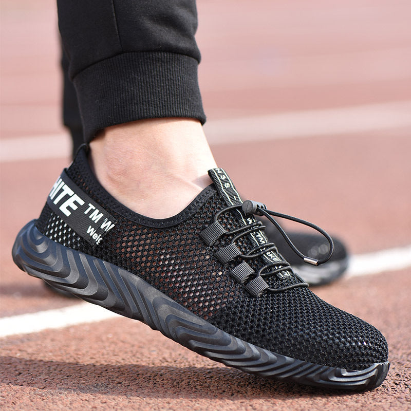 Summer Lightweight Steel-toe Crush- And Puncture-resistant Fashionable Breathable Safety Shoes
