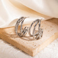 Niche Luxury Gold Titanium Steel Studs Anti-Tarnish Stainless Steel Women Earrings