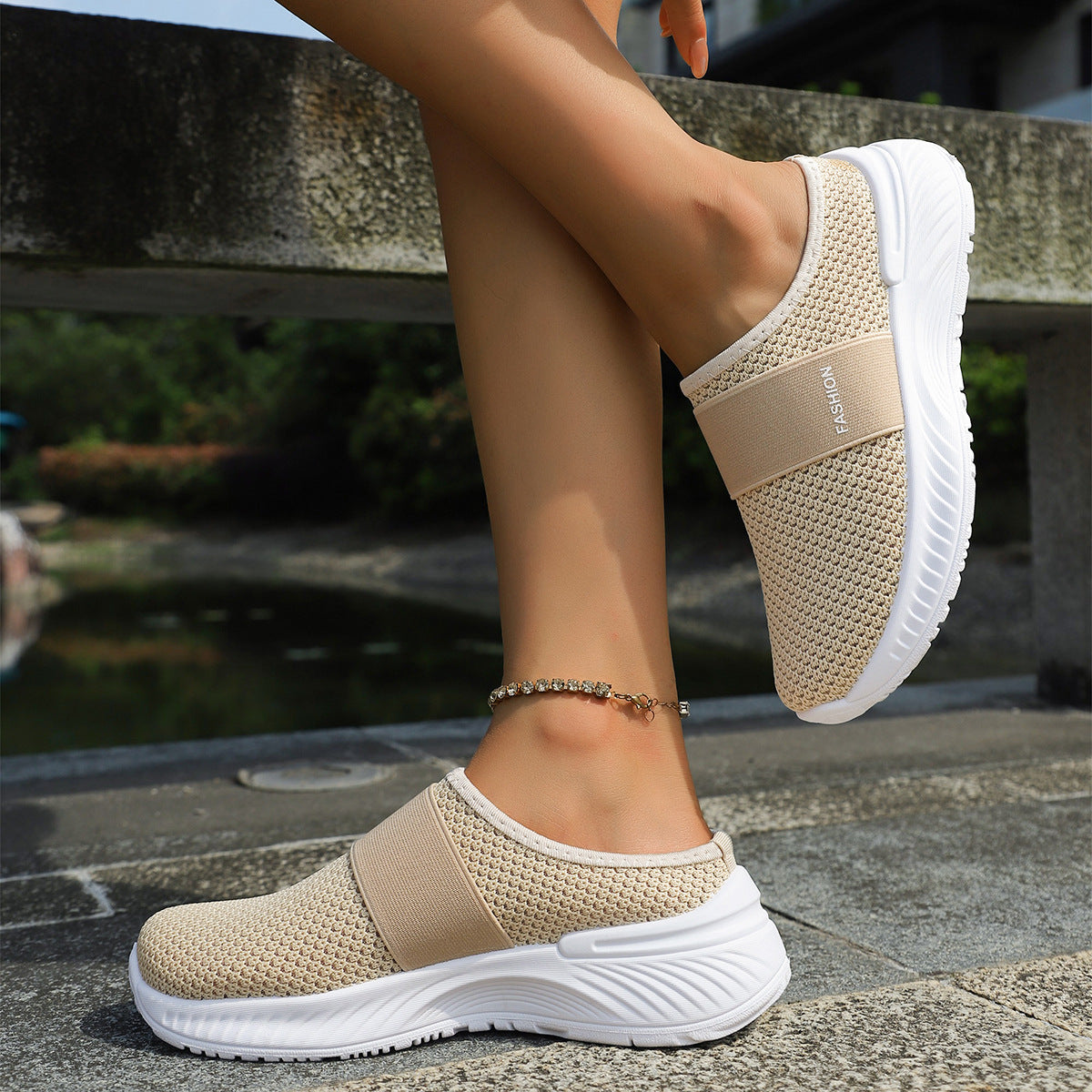 Versatile Mesh Breathable Womens Flats