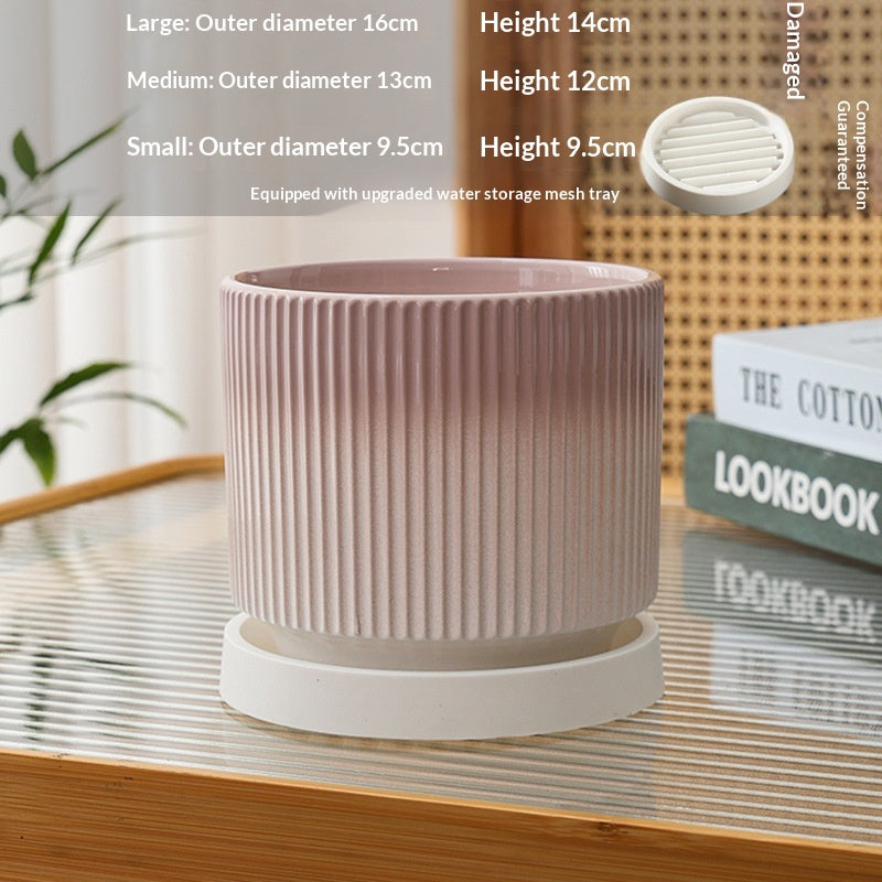 Wholesale Ceramic Flower Pots In Nordic Style For Phalaenopsis And Spider Plants
