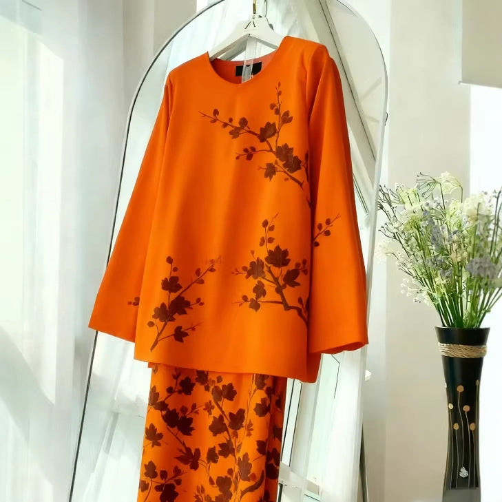 New Womens Casual Digital Print Set