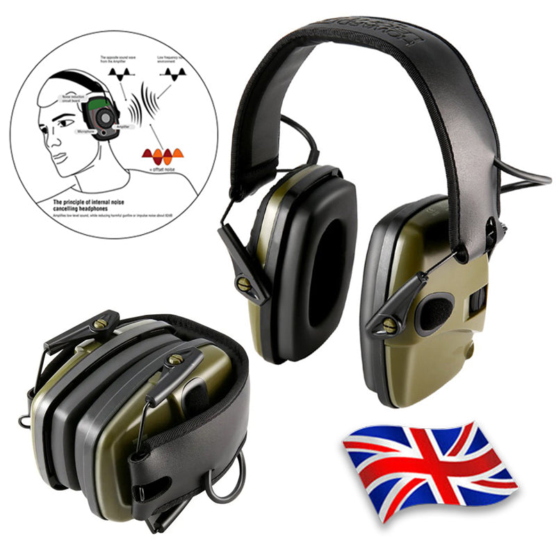 Electronic Ear Defenders Impact Sport Shooting Ear Protect Muffs Anti-noise NEW